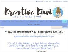 Tablet Screenshot of kreativekiwi.com